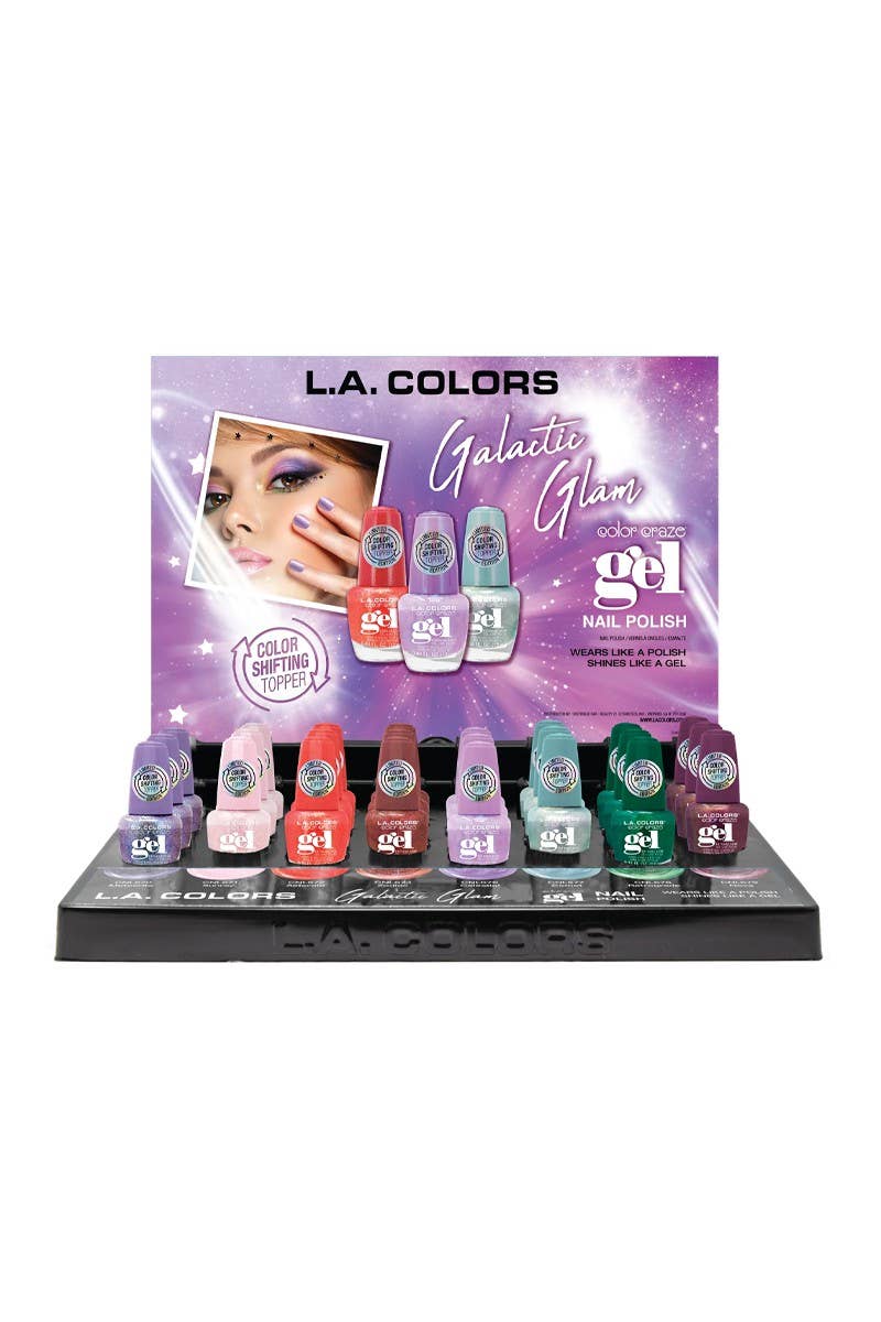 LA Colors CLAC504 Galactic Color Shifting Nail Polish - 24pc